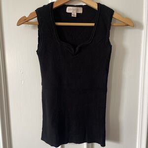 Philosophy Black Knit Ribbed Tank XS